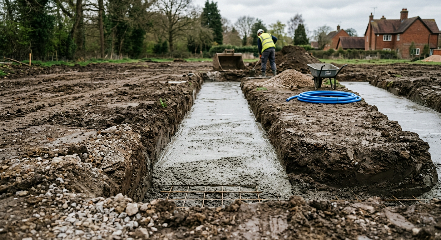 Trench fill foundations Meaning | UK Regs Guide