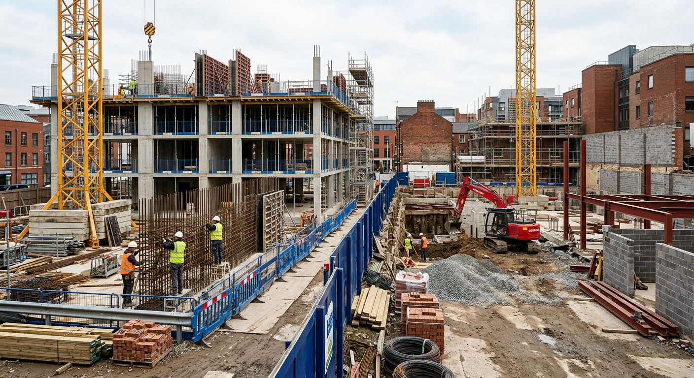 Adjoining construction site Meaning | UK Regs Guide