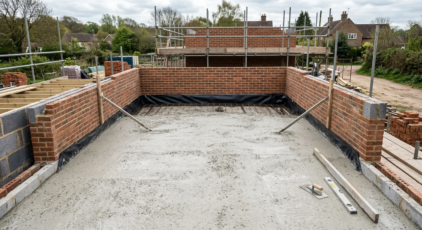 Oversite concrete Meaning | UK Regs Guide