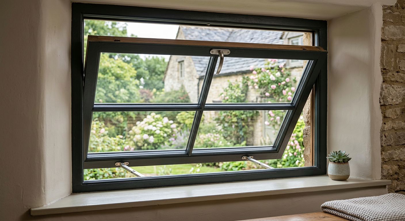 Bottom hung window Meaning | UK Regs Guide