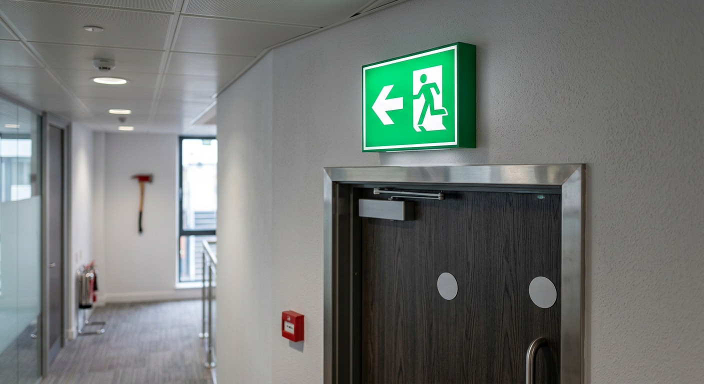 Emergency escape sign Meaning | UK Regs Guide